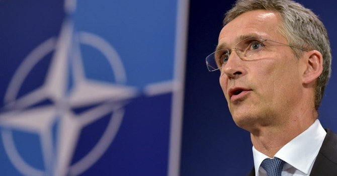 Tổng thư ký khối Nato Jens Stoltenberg, trong một cuộc họp báo tại Bruxelles ngày 24/06/2015.REUTERS/Eric Vida