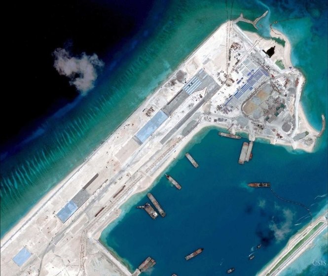 Đảo nhân tạo Trung Quốc bồi đắp trên Biển Đông