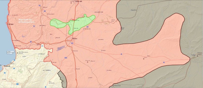 Quân đội Syria trên hai chiến tuyến với hai kẻ thù ở tỉnh Homs