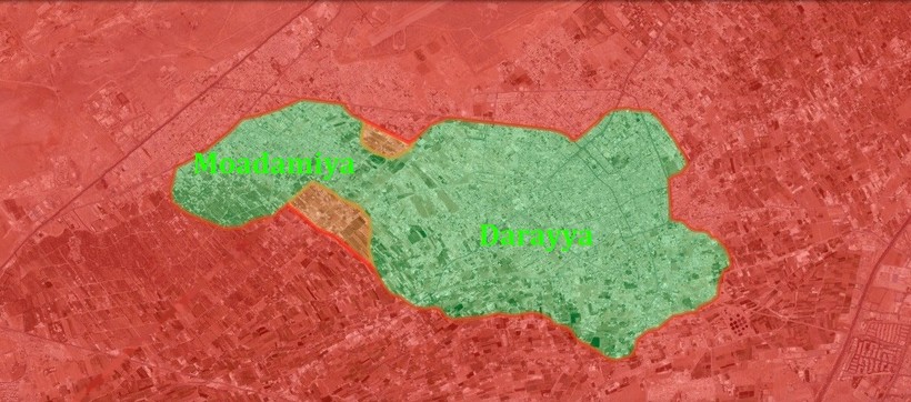 Video:Quân đội Syria đánh chia cắt Darayya với Moadamiya ở Damascus