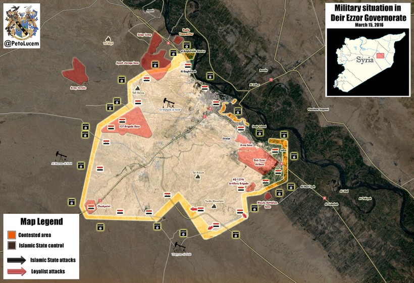 Cuộc chiến giành Deir Ezzor, quân đội Syria bất ngờ chiếm ưu thế tấn công
