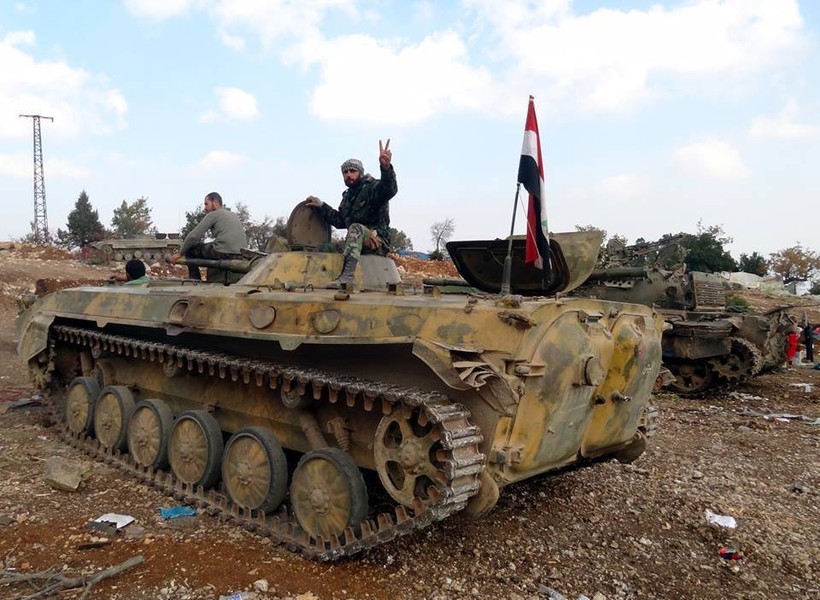 Sư đoàn 3 quân đội Syria đánh chiếm nhiều cao điểm quanh thành phố al-Qaryatain