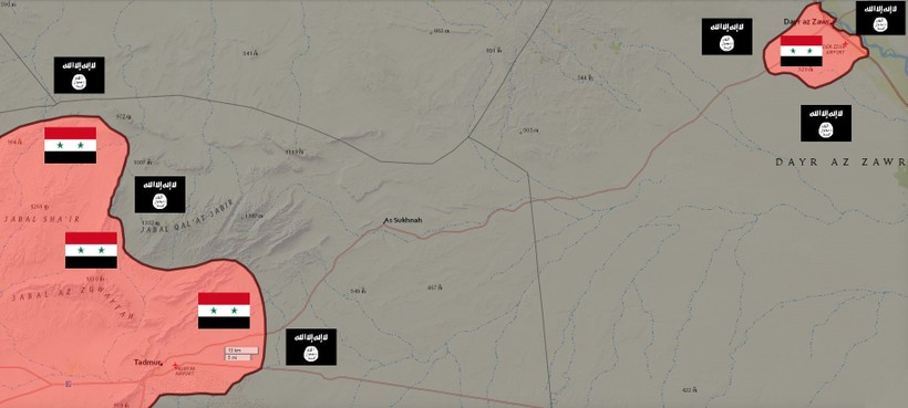 Quân đội Syria tiến công Deir Ezzor từ mặt trận thành phố Deir Ezzor