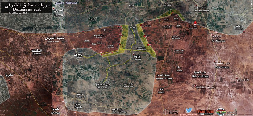 Lực lượng Vệ binh Cộng hòa và Hezbollah giải phóng làng Bala Al-Kadhim Đông Ghouta