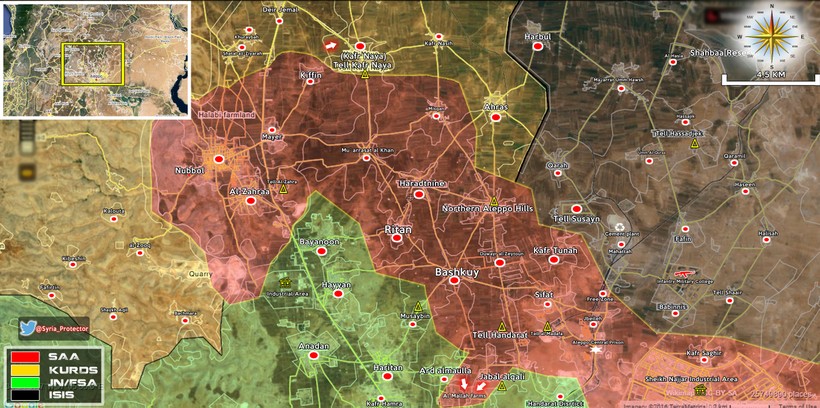 Quân đội Syria bắt đầu cuộc tấn công lực lượng Hồi giáo cực đoan ở thành phố Aleppo