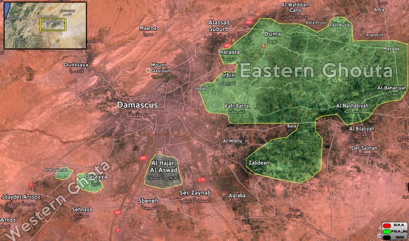 Dứt điểm chiến trường Damascus là yêu cầu bức thiết với quân đội Syria