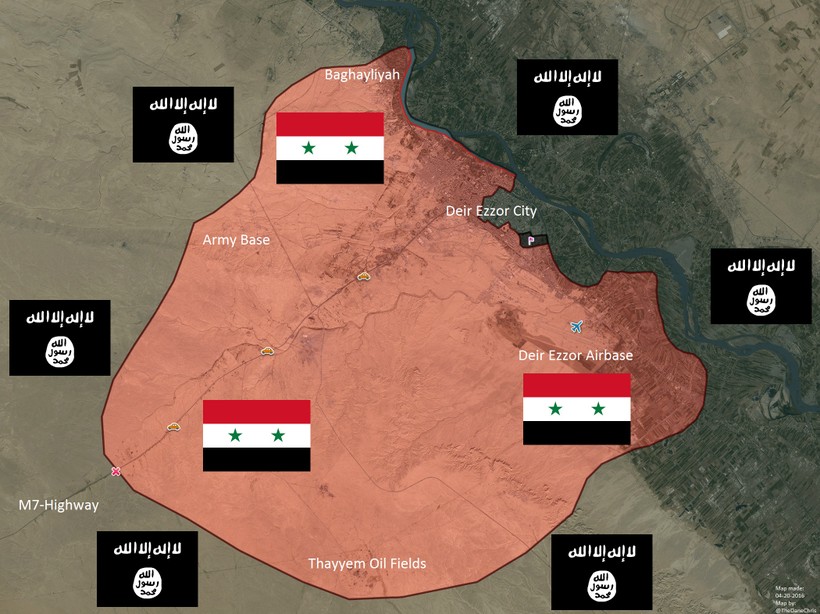 IS lại nộp mạng 30 tay súng sau cuộc tấn công sân bay Deir Ezzor thất bại