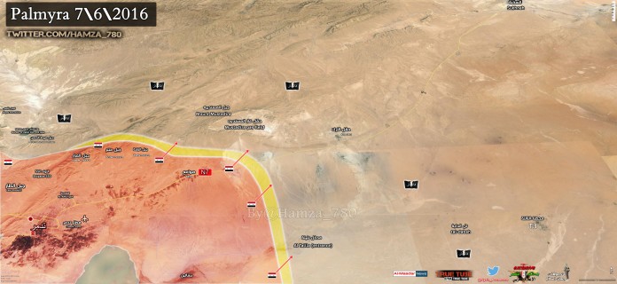 Hai lữ đoàn xe tăng Syria phản công về hướng đông nam tỉnh Homs