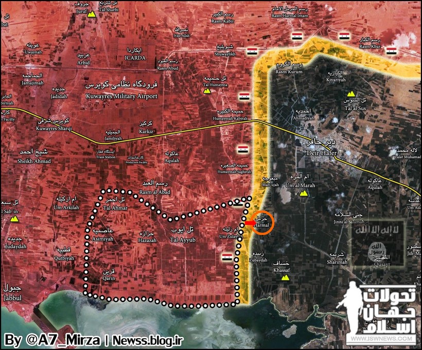 Quân đội Syria giải phóng liên tiếp 8 làng đến cuối ngày 16.03.2017