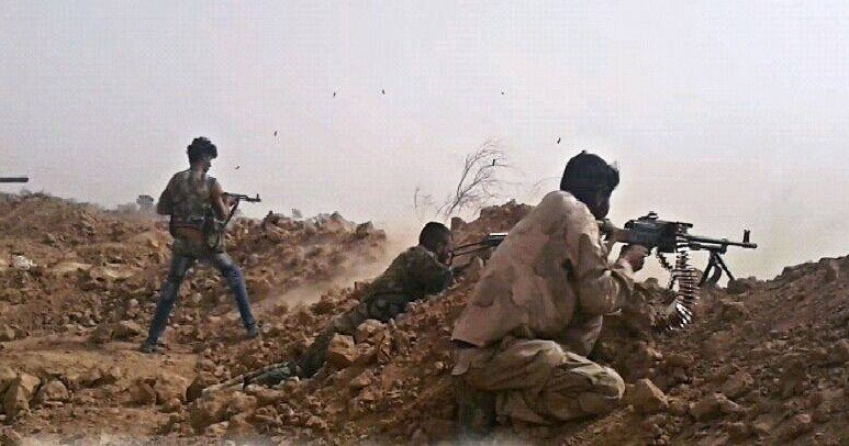 Binh sĩ quân đội Syria chiến đấu ở Deir Ezzor