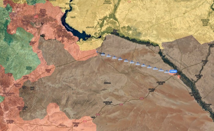 Lực lượng Tiger đang trên khoảng cách 125 km cách thành phố Deir Ezzor