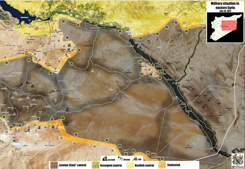 Quân đội Syria bắt đầu cuộc tấn công vào thị trấn lá chắn của IS trên hướng Deir Ezzor