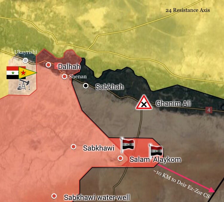 Nhưng ngôi làng và địa bàn quân đội Syria vừa giải phóng ngày 26.07.2017