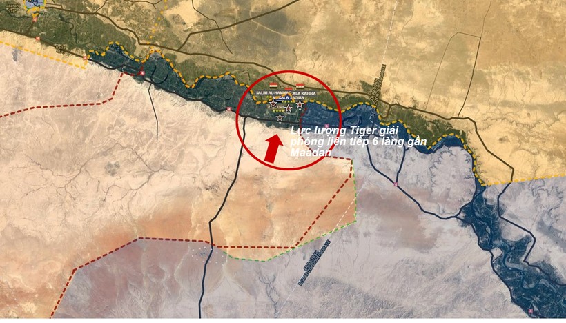 Lực lượng Tiger và Vệ binh Cộng hòa, chiến binh bộ tộc Raqqa giải phóng 6 làng từ IS ở Raqqa