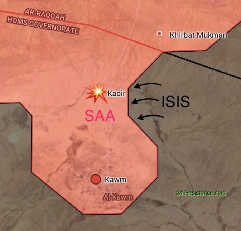 Không quân liên minh do Mỹ dẫn đầu ném bom vị trí của quân đội Syria trên chiến trường Homs - Raqqa