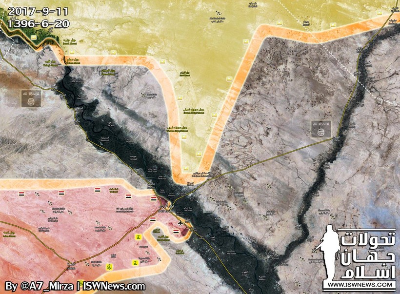 Lực lượng dân chủ Syria đang tiến công nhằm chiếm thêm lãnh thổ để thành lập quốc gia ly khai Rojava - ảnh South Front