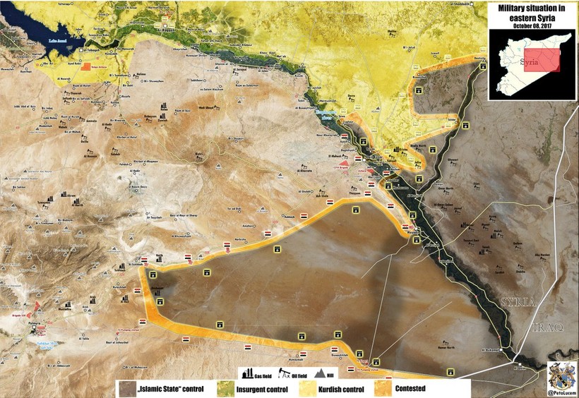 Tuyến đường Al-Sukhnah - Deir Ezzor hoàn toàn giải phóng - ảnh Muraselon