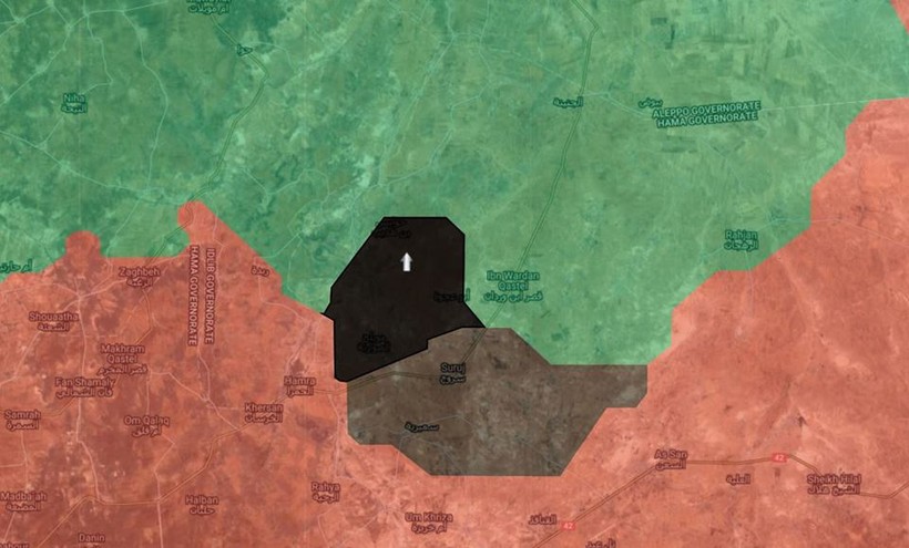 Khu vực IS tấn chiếm trên vùng bắc Hama, ảnh South Front