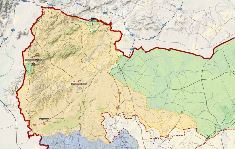 Khu vực Afrin thuộc vùng nông thôn phía bắc Aleppo - ảnh Muraselon