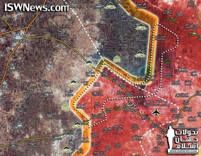 Lực lượng Tiger giải phóng liên tiếp 65 km2 lãnh thổ trên địa phận tỉnh Idlib. Ảnh Masdar News