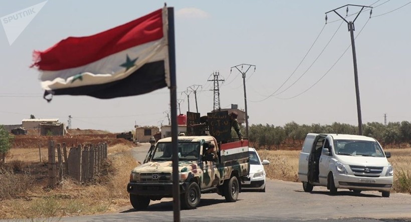 Quân đội Syria tiến vào giải phóng thành phố Nawa ở Daraa. Ành minh họa Masdar News