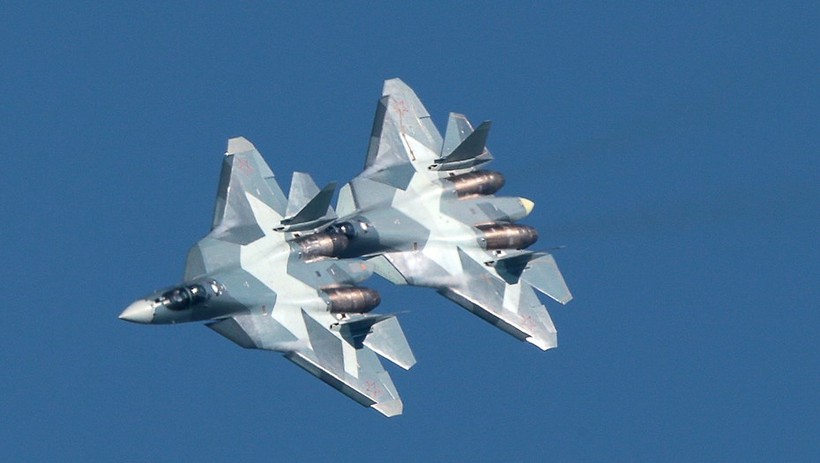 Đến năm 2028, Nga sẽ có 3 trung đoàn tiêm kích tàng hình Su-57. Ảnh TASS