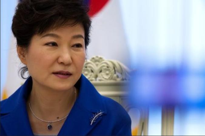 Tổng thống Hàn Quốc, bà Park Geun-hye. Ảnh: Bloomberg