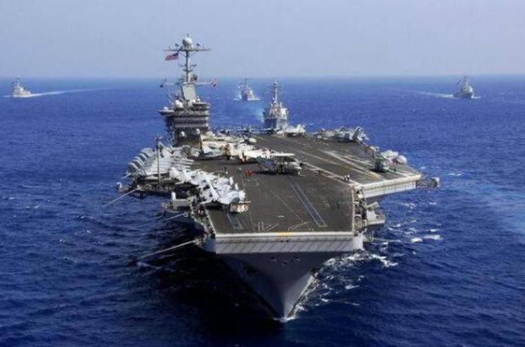 Cụm tấn công tàu sân bay USS John C. Stennis, Hải quân Mỹ. Ảnh; Cankao