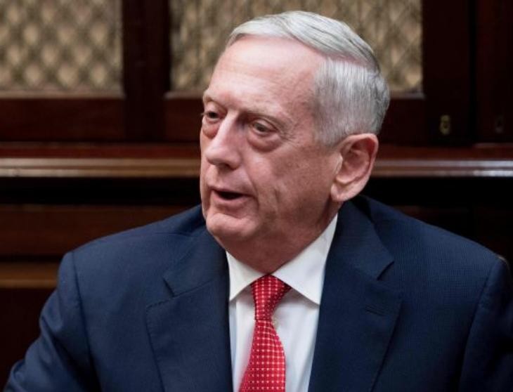 Bộ trưởng Quốc phòng Mỹ James Mattis. Ảnh: Cankao.