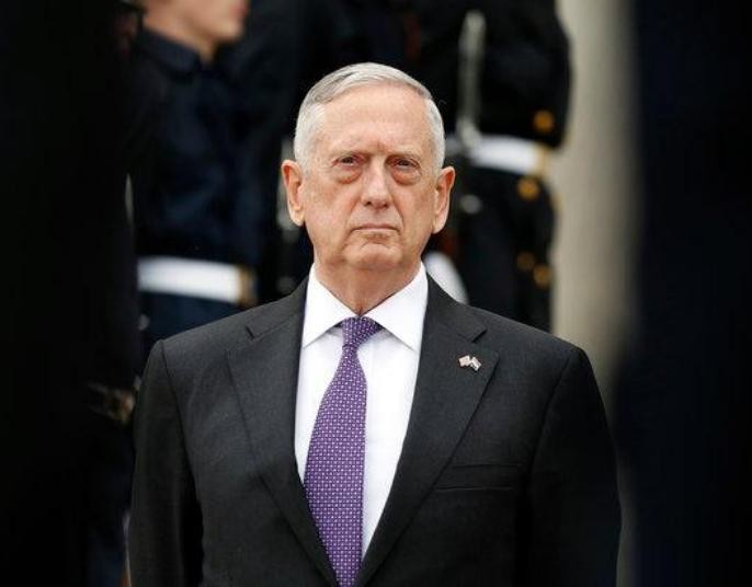 Bộ trưởng Quốc phòng Mỹ James Mattis. Ảnh: The New York Times.