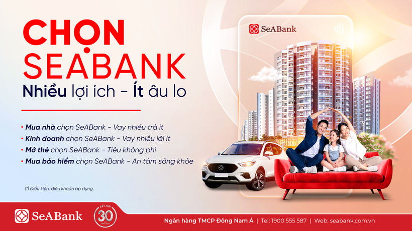 Hè tưng bừng, chọn SeABank - Nhiều lợi ích - Ít âu lo