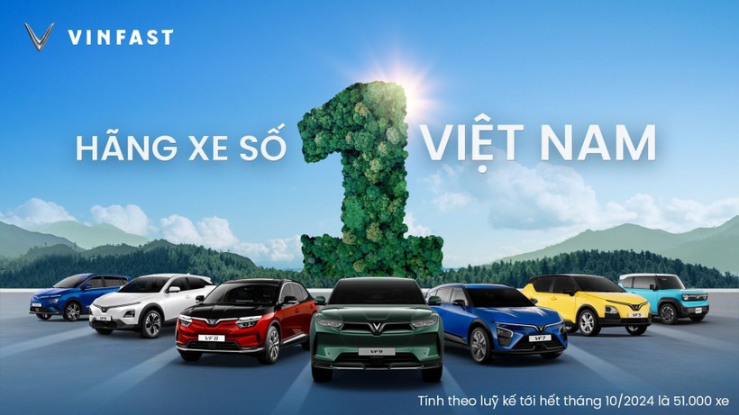 Vinfast chiếm thị phần ô tô số 1 Việt Nam 