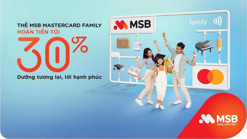 Chi tiêu thông minh cho gia đình, lựa chọn thẻ tín dụng MSB Mastercard Family