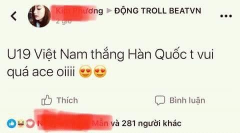 Một dòng trạng thái "trên cả cảm xúc"