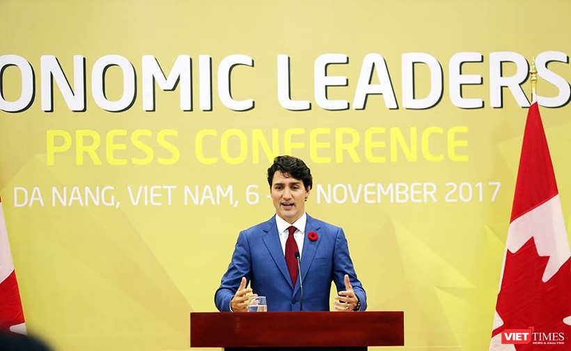 Thủ tướng Canada Justin Trudeau với phong thái trẻ trung, dễ mến.