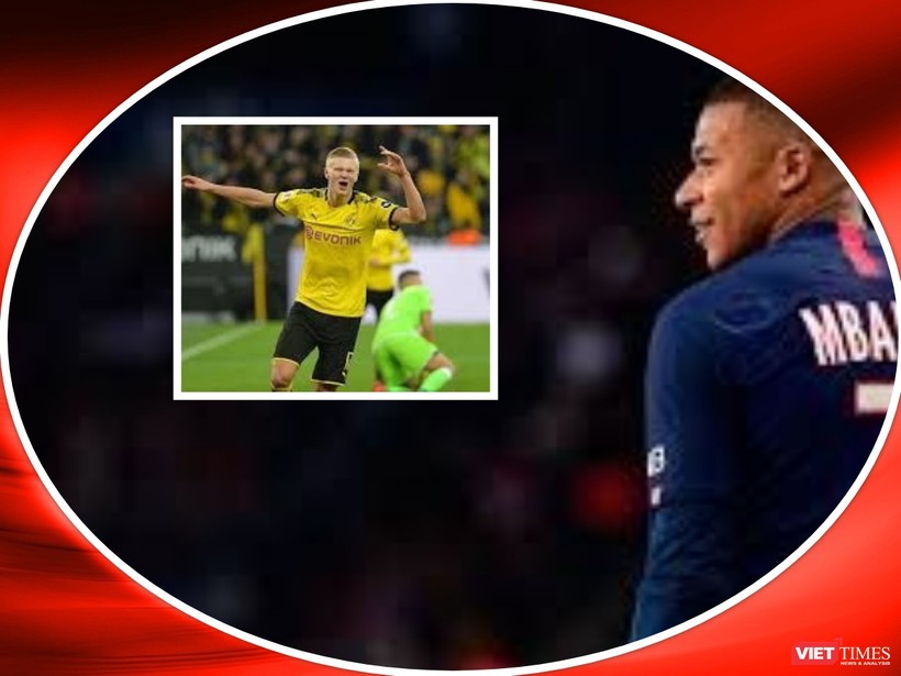 E.Haalan đang là đối trọng xứng đáng của K.Mbappé. Ảnh AT