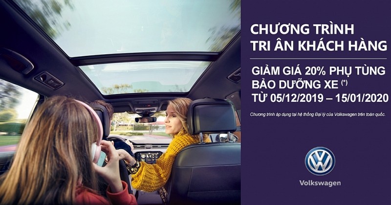 Volkswagen giảm giá phụ tùng cho khách hàng