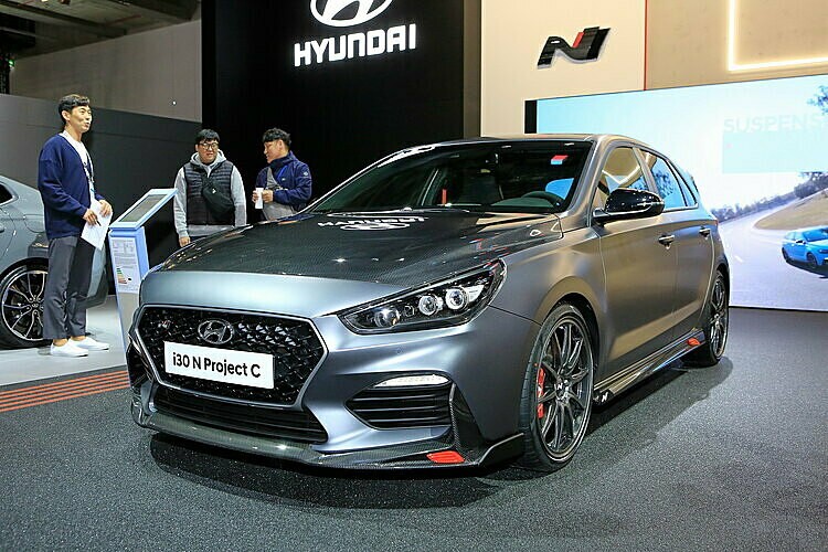 Mẫu hatchback thể thao Hyundai i30 N Project C tại triển lãm Frankfurt, Đức 2019. Ảnh: Carscoops
