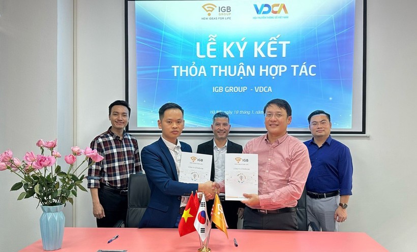 Đại diện IGB Group và VDCA ký kết Biên bản hợp tác