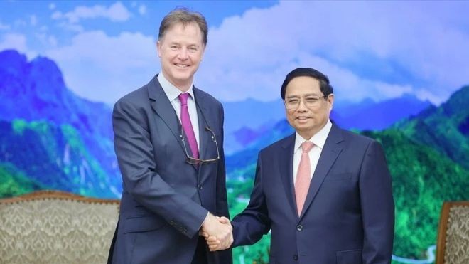 Thủ tướng Phạm Minh Chính tiếp ông Nick Clegg - Chủ tịch đối ngoại toàn cầu tập đoàn Meta