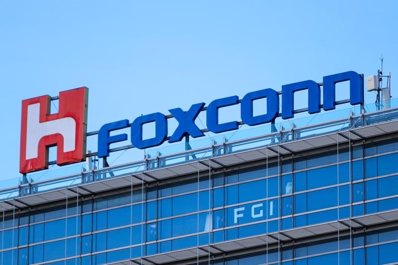 Tòa nhà Foxconn ở Đài Bắc. Ảnh: Reuters.