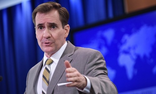 Người phát ngôn Bộ Ngoại giao Mỹ John Kirby. Ảnh: AFP.