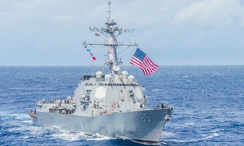 Tàu khu trục USS McCampbell của Mỹ. Ảnh: Business Insider.