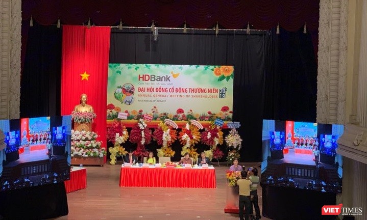 Quang cảnh ĐHĐCĐ thường niên năm 2019 đang diễn ra của HDBank.