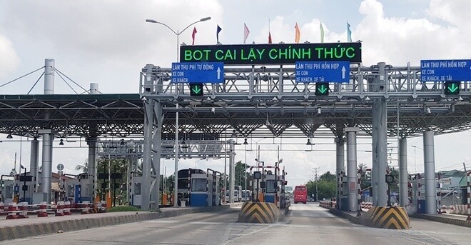 Trạm thu phí BOT Cai Lậy. (Ảnh: Internet)