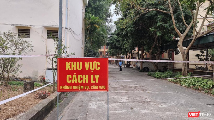 Khu vực cách ly các F1 tại Hưng Yên (Ảnh: BYT)