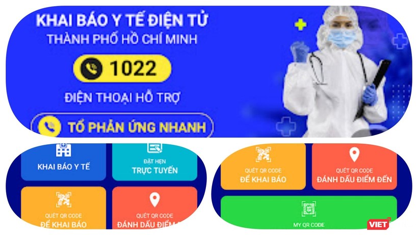 App Y tế HCM do TP.HCM triển khai. Ảnh Hoà Bình