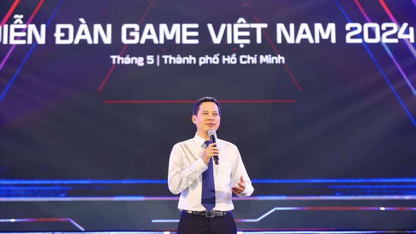 Ông Lê Quang Tự Do tại Ngày hội Game Việt Nam 2024. 