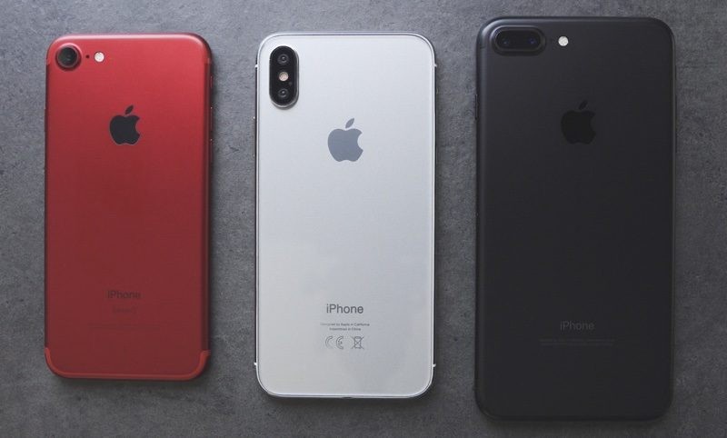 Thông tin rò rỉ cho thấy iPhone X và iPhone 8 Plus sẽ có RAM 3GB, iPhone 8 có RAM 2GB. (Ảnh: MacRumour)