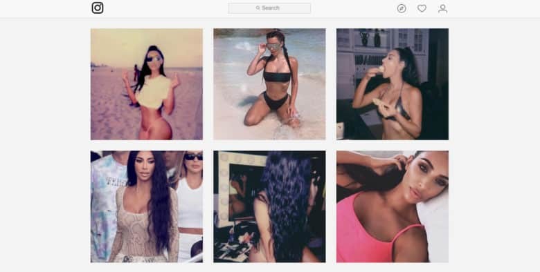 Ảnh chụp màn hình Instagram của Kim Kardashian West. Cô có thể kiếm 500.000 USD cho mỗi bức ảnh chia sẻ trên Instagram 